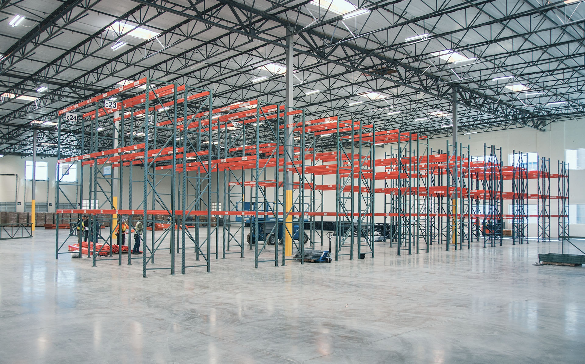 Selective rack components and beam levels to document before a move